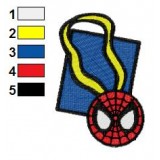 SpiderMan Medal Embroidery Design